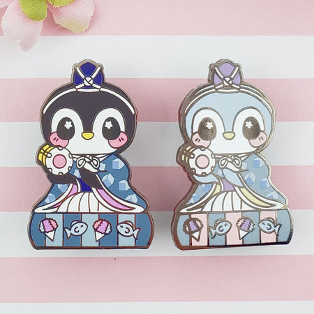Drummer Penguin: Girl's Day Animal Enamel Pins - Kittynaut