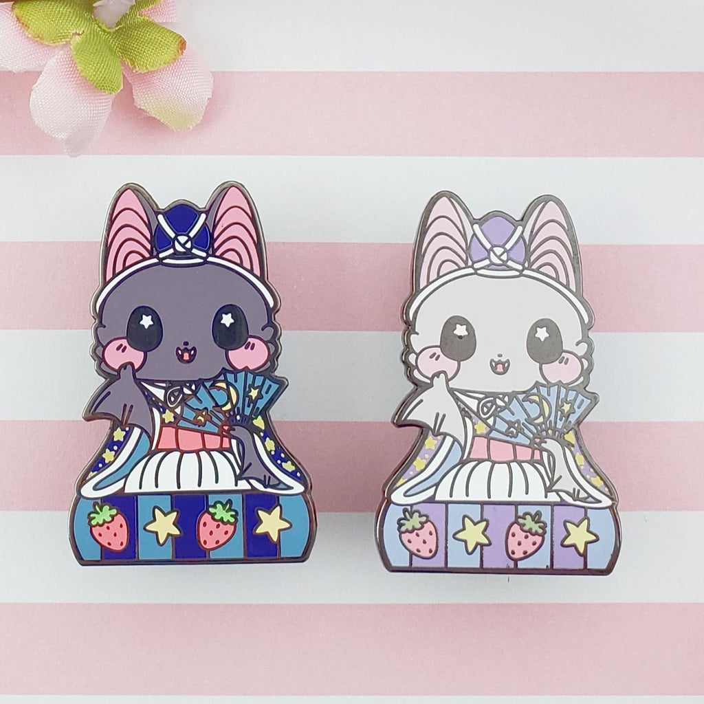 Musician Bat: Girl's Day Animal Enamel Pins - Kittynaut