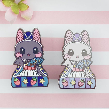 Musician Bat: Girl's Day Animal Enamel Pins - Kittynaut