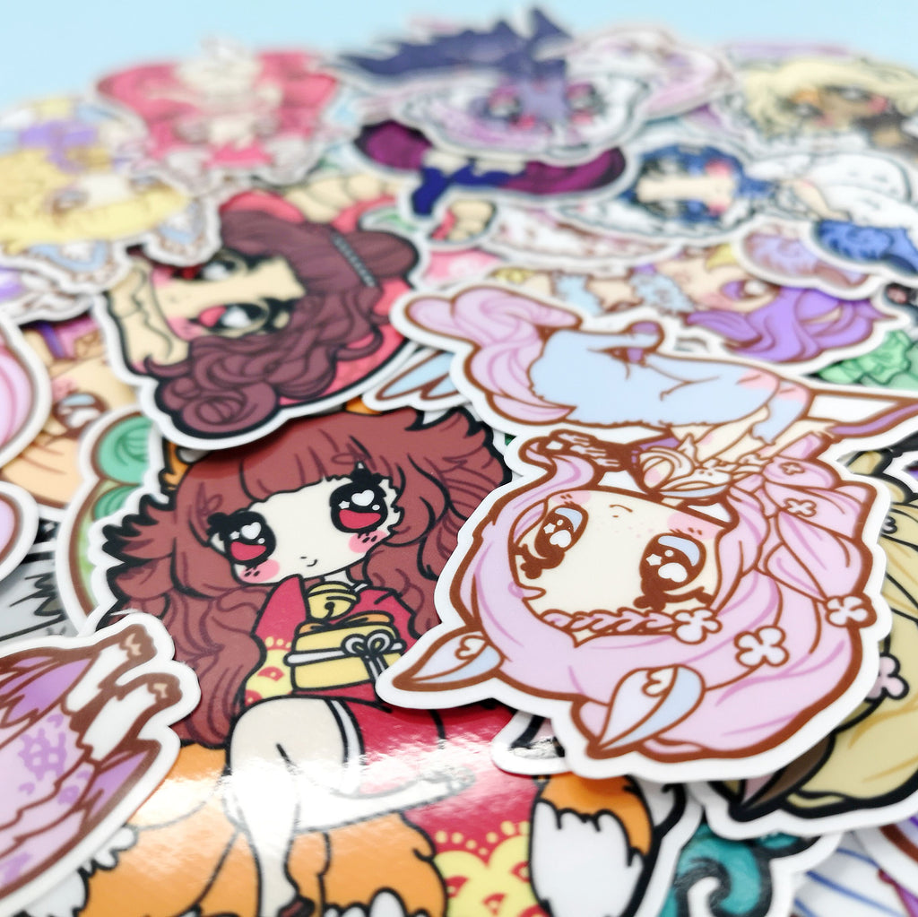 Monster Girls -- Die Cut Stickers - Kittynaut