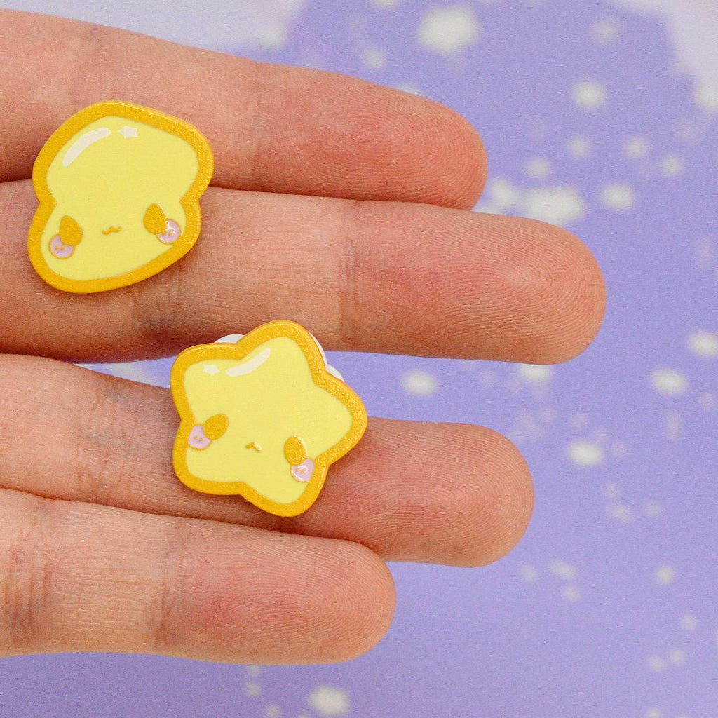 Lightning Bolt + Pop Star - Cloud Series - Enamel Pin Set