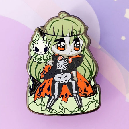 Monster Girls -- Green Lich -- Hard Enamel Pin - Kittynaut