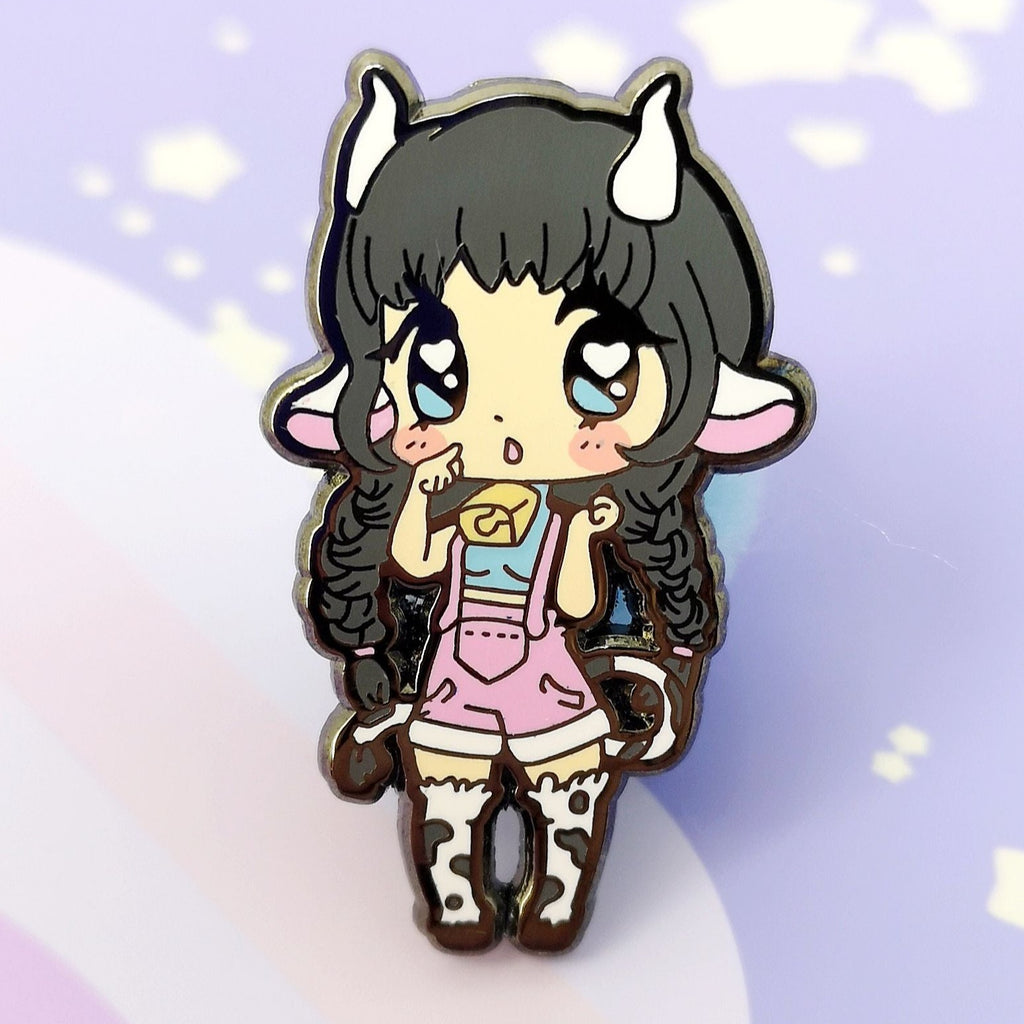 Monster Girls -- Pasture Minotaur -- Hard Enamel Pin - Kittynaut