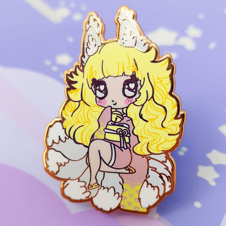 Monster Girls -- Blonde Kitsune -- Hard Enamel Pin