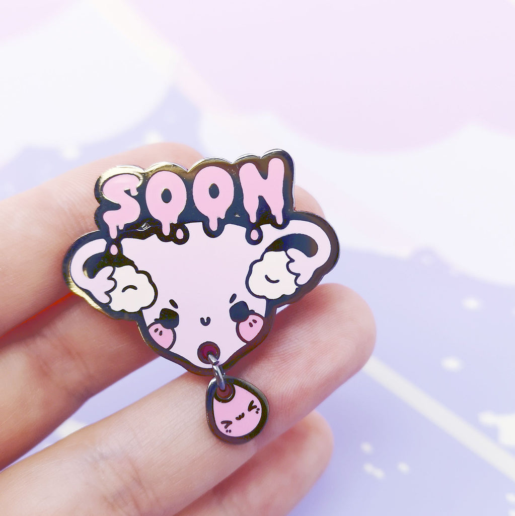 Soon Uterus - Hard Enamel Pin