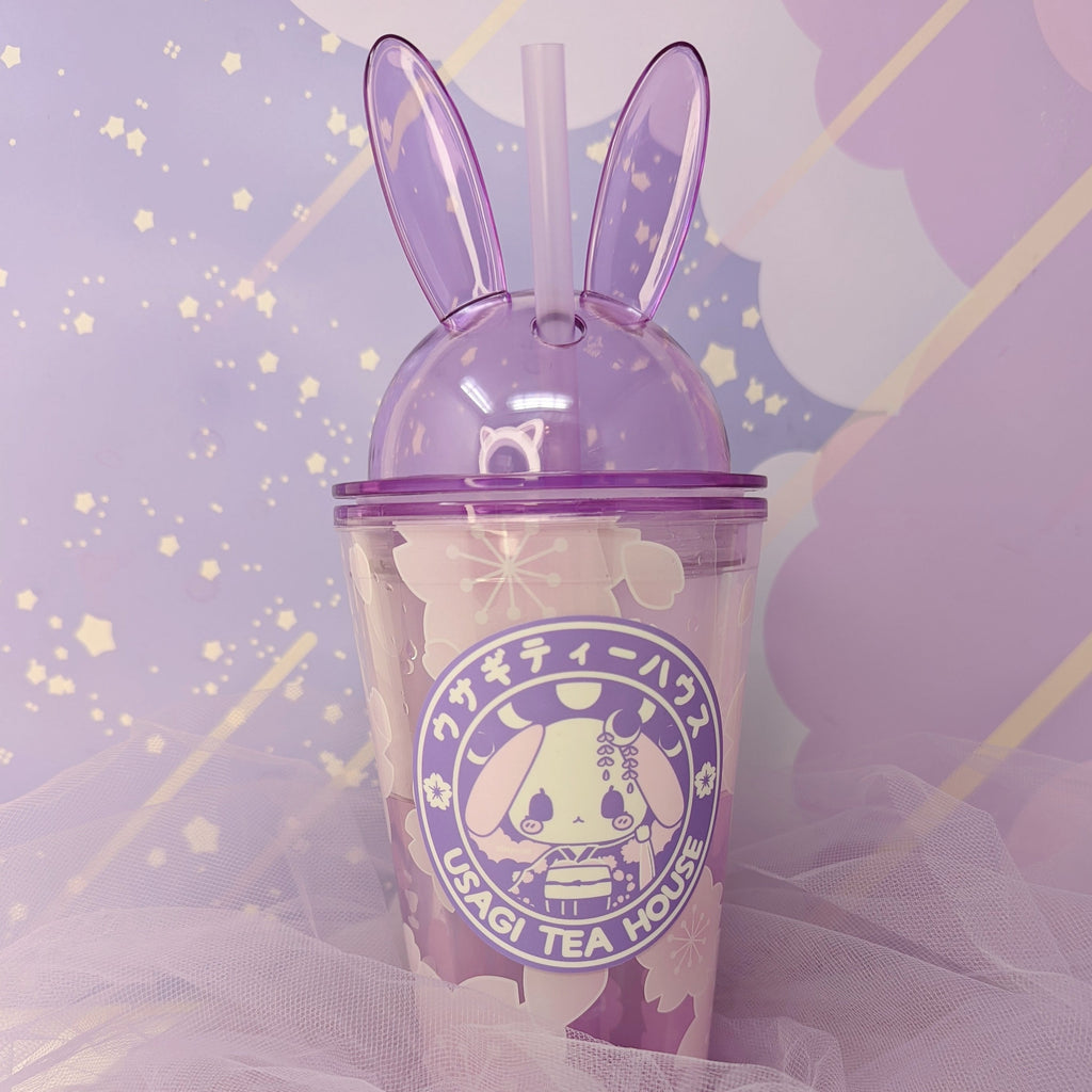 Usagi Teahouse Tumbler v2.0 -- Night Sakura Viewing - Lilac