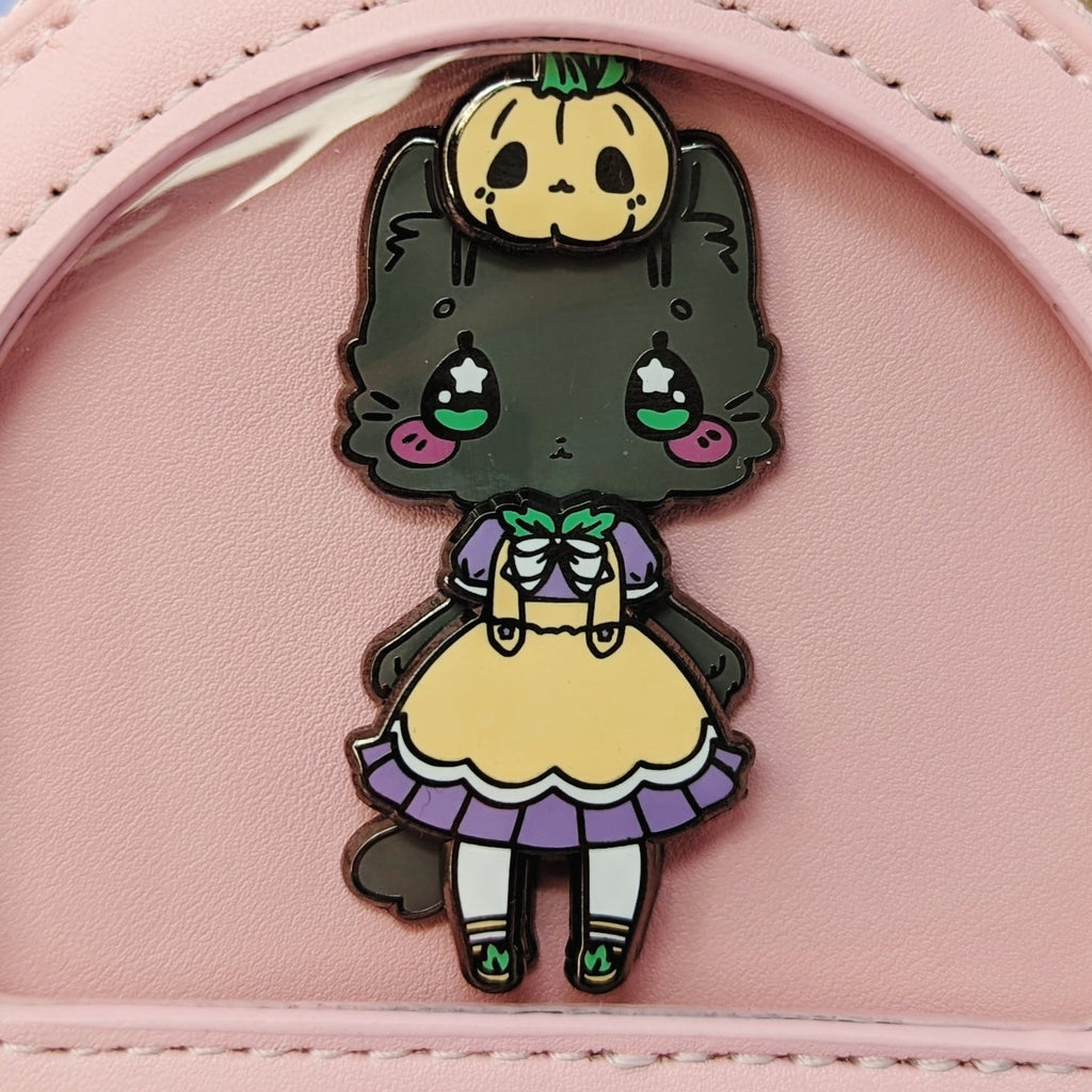 Katherine + Pumpkin Coord -- Hard Enamel Pin Set -- Dress Up Pin Dolls Collection