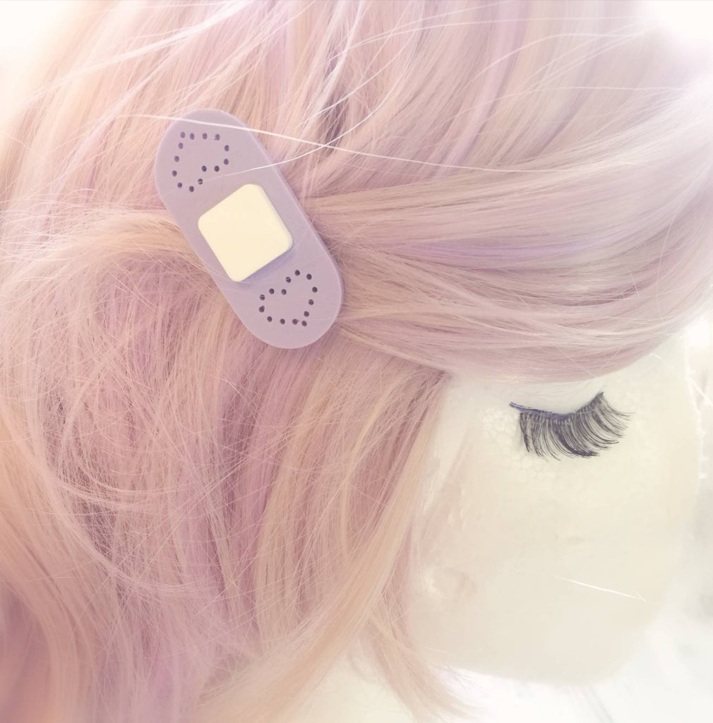 Pastel Bandaid Hair Clips - Kittynaut