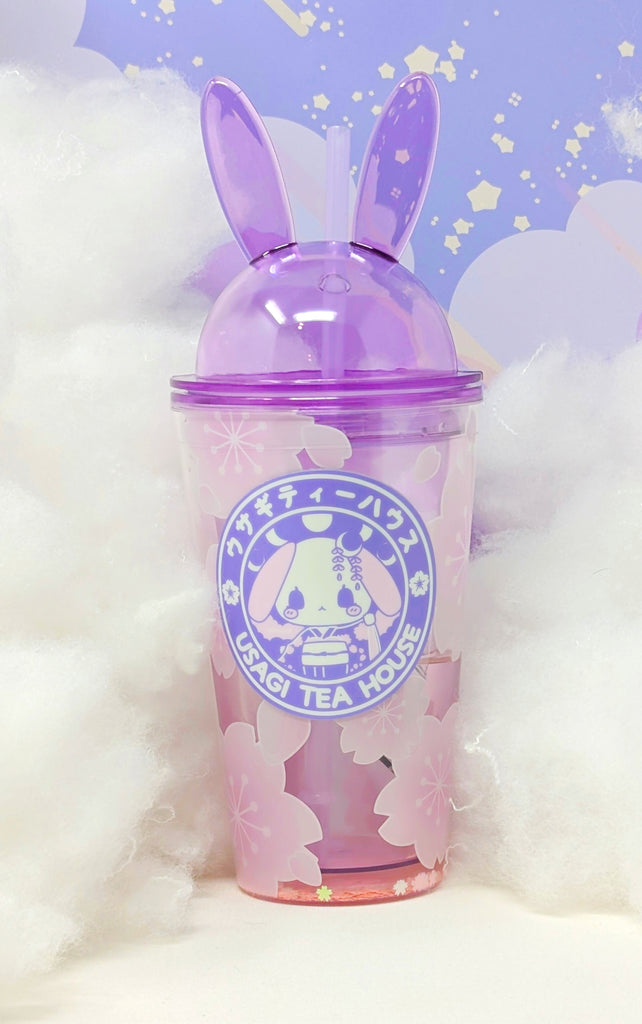 Usagi Teahouse Tumbler v2.0 -- Night Sakura Viewing - Lilac