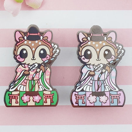 Minister Fawn: Girl's Day Animal Enamel Pins - Kittynaut