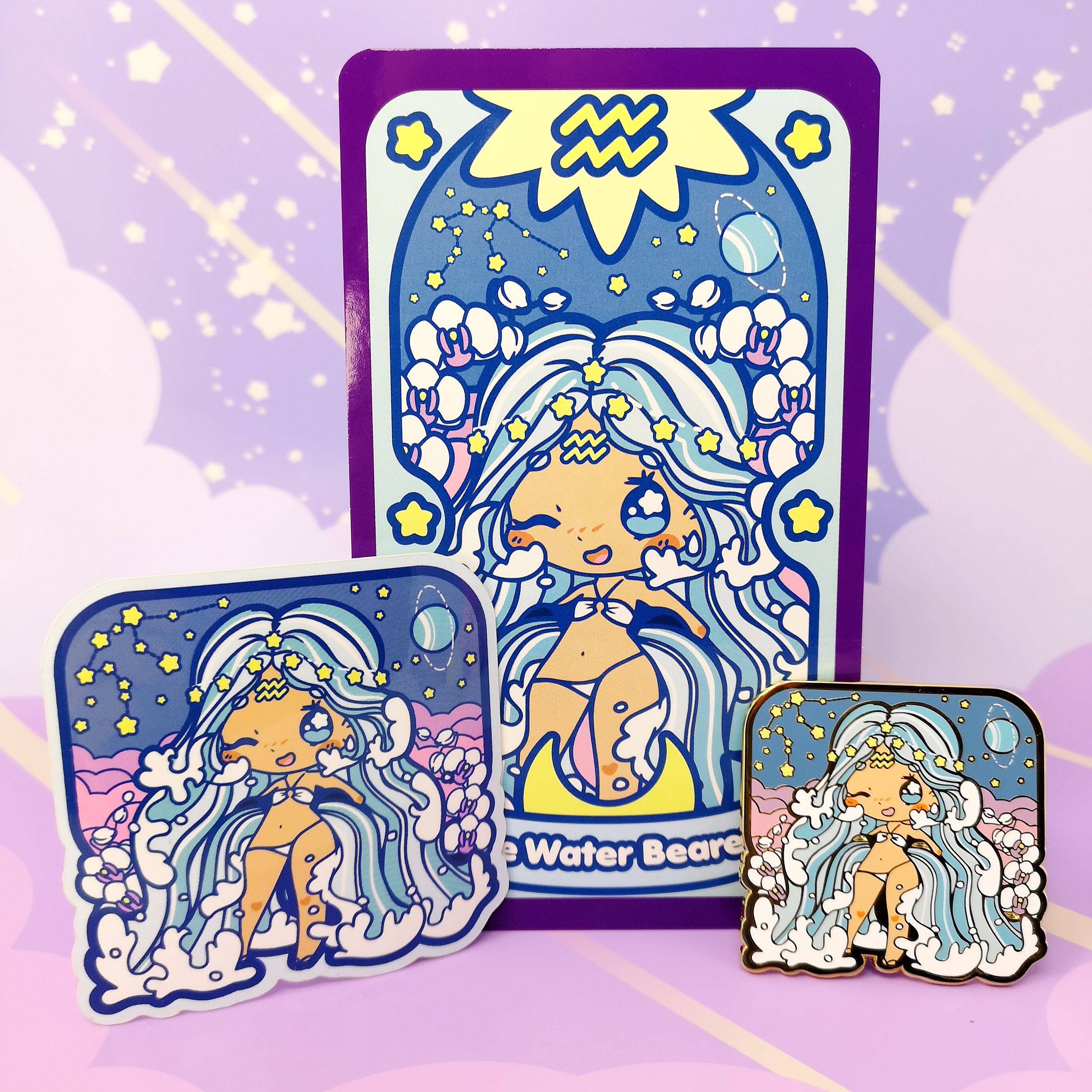 Secret Shop - Tarot Card - Aquarius Magical Girl