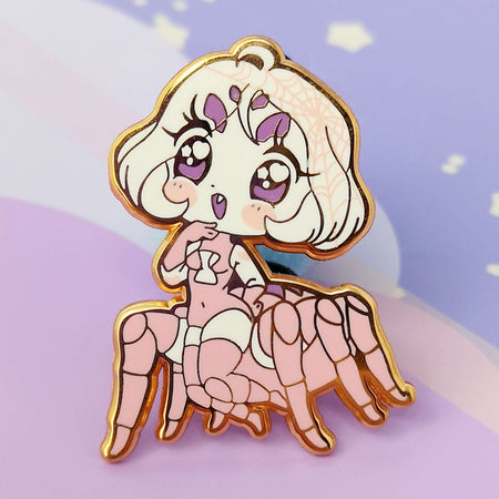 Monster Girls -- Pink Spider -- Hard Enamel Pin