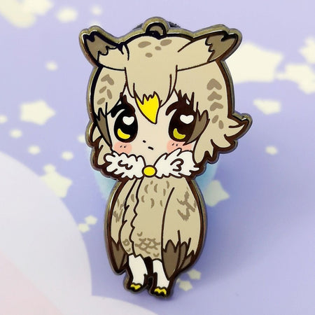 Monster Girls -- Winter Owl -- Hard Enamel Pin - Kittynaut