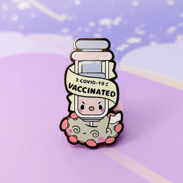 Vaccine and Covid - Hard Enamel Pin