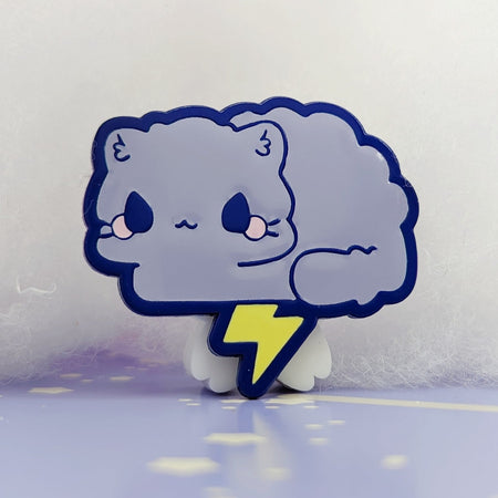 Stormy Kitty - Cloud Series - Enamel Pin