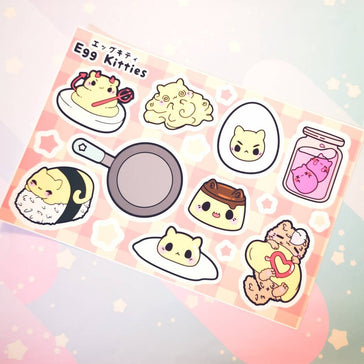Egg Kitties : Sticker Sheets - Kittynaut